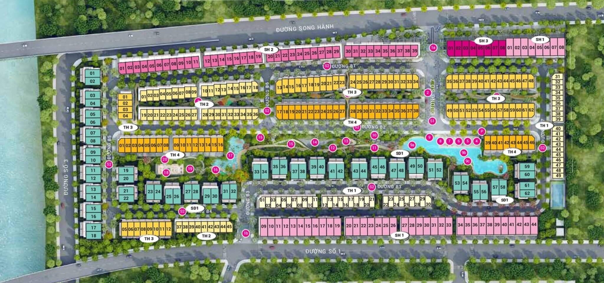 Mặt bằng dự án Senturia An Phú quận 2 By Tiến Phước Group